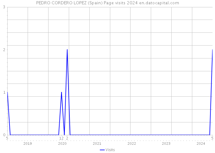 PEDRO CORDERO LOPEZ (Spain) Page visits 2024 