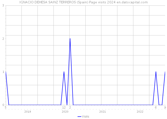 IGNACIO DEHESA SAINZ TERREROS (Spain) Page visits 2024 