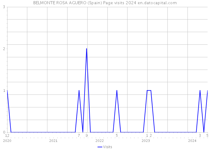 BELMONTE ROSA AGUERO (Spain) Page visits 2024 
