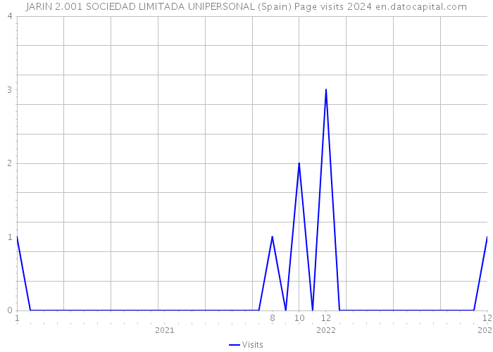 JARIN 2.001 SOCIEDAD LIMITADA UNIPERSONAL (Spain) Page visits 2024 