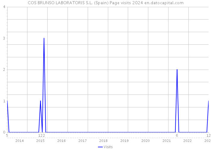 COS BRUNSO LABORATORIS S.L. (Spain) Page visits 2024 
