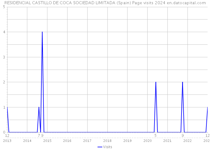 RESIDENCIAL CASTILLO DE COCA SOCIEDAD LIMITADA (Spain) Page visits 2024 