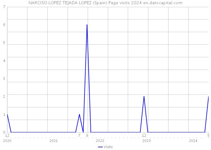 NARCISO LOPEZ TEJADA LOPEZ (Spain) Page visits 2024 