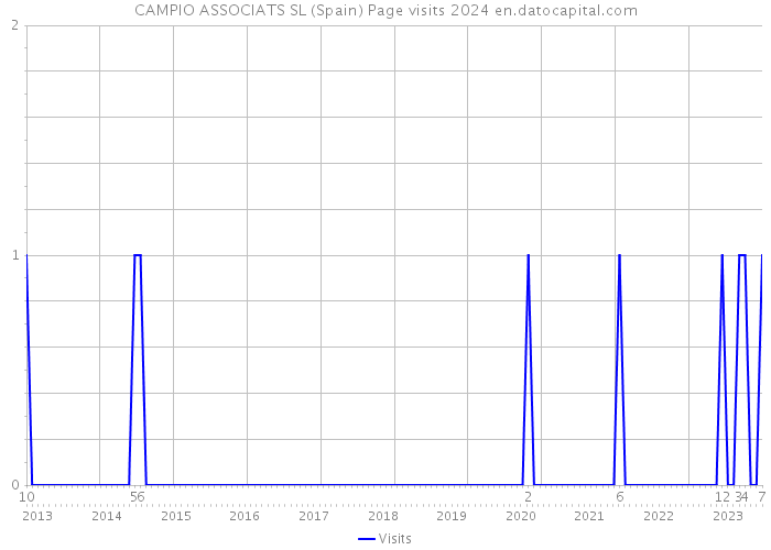 CAMPIO ASSOCIATS SL (Spain) Page visits 2024 