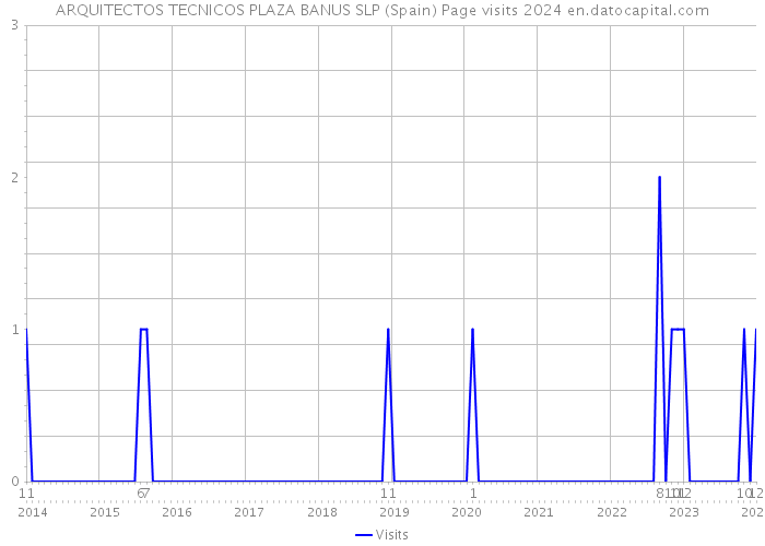 ARQUITECTOS TECNICOS PLAZA BANUS SLP (Spain) Page visits 2024 