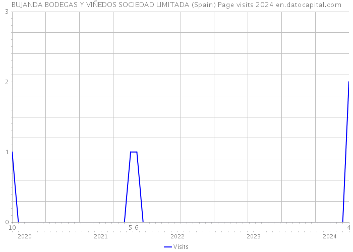 BUJANDA BODEGAS Y VIÑEDOS SOCIEDAD LIMITADA (Spain) Page visits 2024 