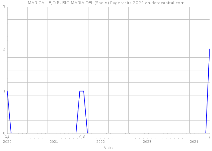 MAR CALLEJO RUBIO MARIA DEL (Spain) Page visits 2024 