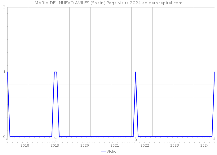 MARIA DEL NUEVO AVILES (Spain) Page visits 2024 