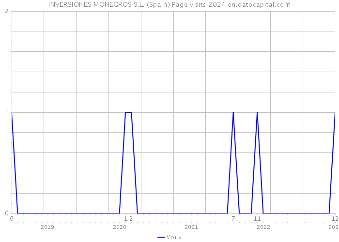 INVERSIONES MONEGROS S.L. (Spain) Page visits 2024 