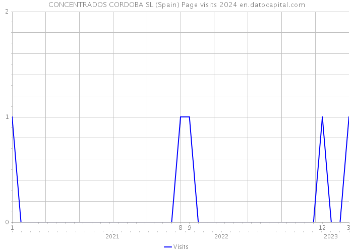 CONCENTRADOS CORDOBA SL (Spain) Page visits 2024 