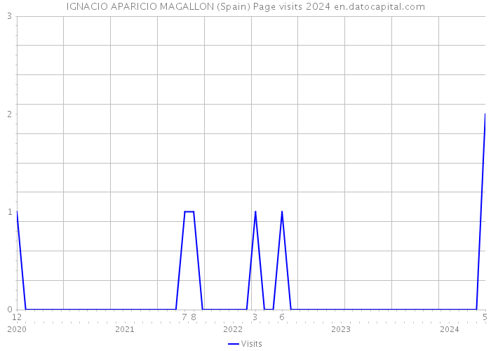IGNACIO APARICIO MAGALLON (Spain) Page visits 2024 