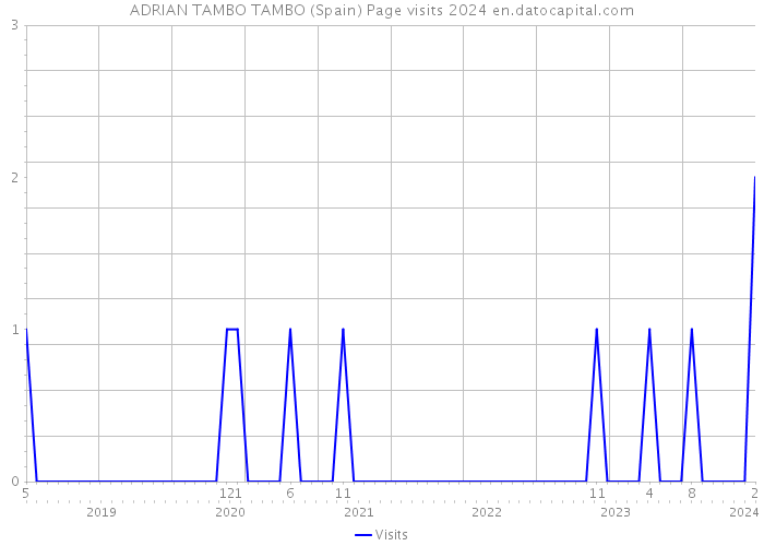 ADRIAN TAMBO TAMBO (Spain) Page visits 2024 