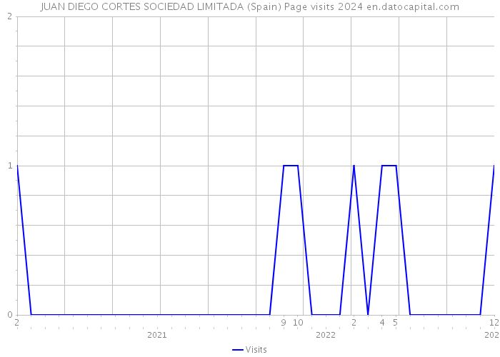 JUAN DIEGO CORTES SOCIEDAD LIMITADA (Spain) Page visits 2024 