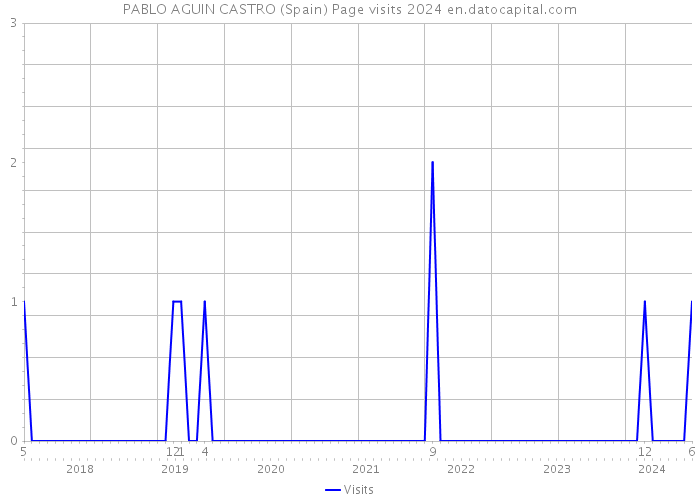 PABLO AGUIN CASTRO (Spain) Page visits 2024 