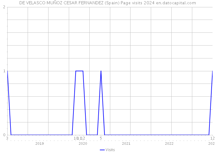 DE VELASCO MUÑOZ CESAR FERNANDEZ (Spain) Page visits 2024 