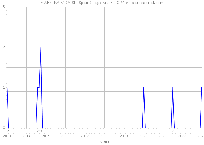 MAESTRA VIDA SL (Spain) Page visits 2024 