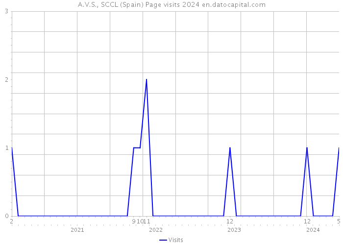 A.V.S., SCCL (Spain) Page visits 2024 