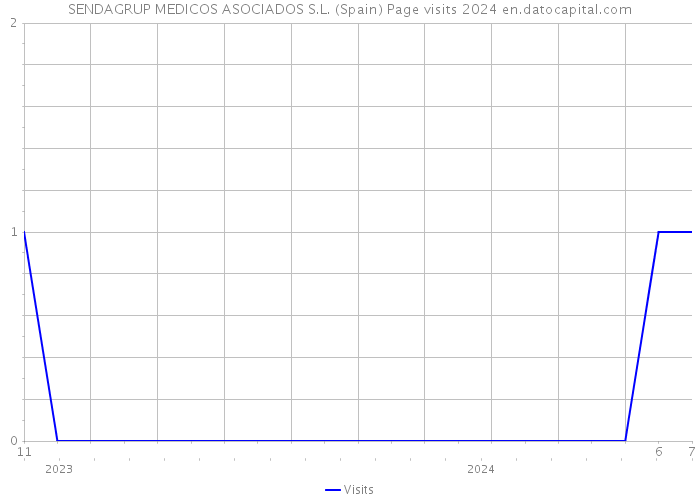 SENDAGRUP MEDICOS ASOCIADOS S.L. (Spain) Page visits 2024 