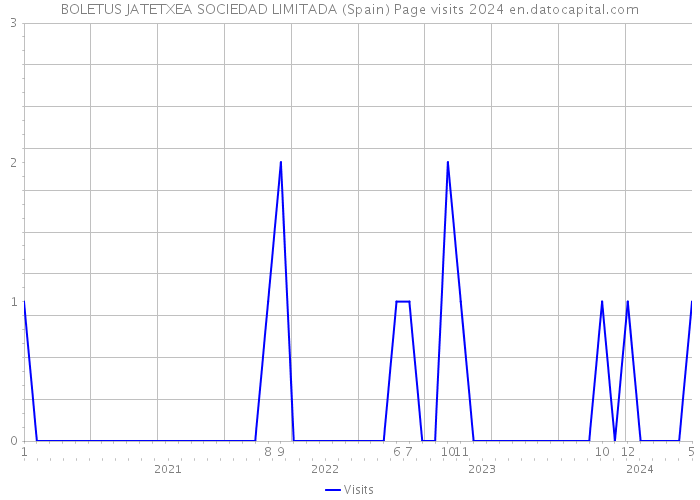 BOLETUS JATETXEA SOCIEDAD LIMITADA (Spain) Page visits 2024 
