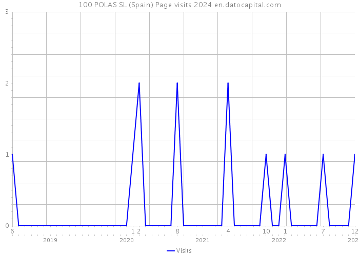 100 POLAS SL (Spain) Page visits 2024 