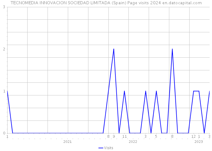 TECNOMEDIA INNOVACION SOCIEDAD LIMITADA (Spain) Page visits 2024 