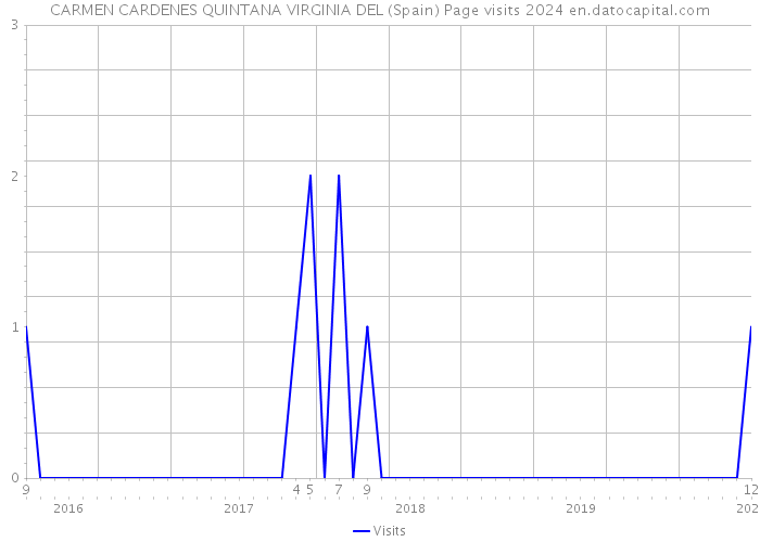 CARMEN CARDENES QUINTANA VIRGINIA DEL (Spain) Page visits 2024 