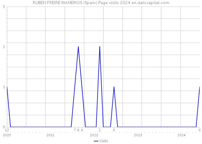 RUBEN FREIRE MANEIROS (Spain) Page visits 2024 