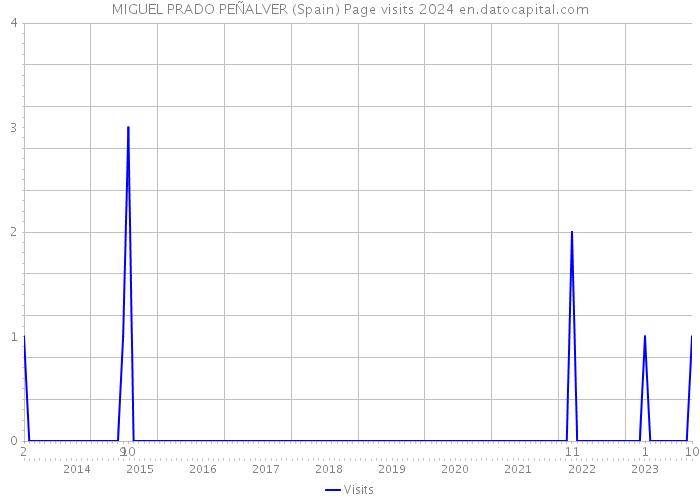 MIGUEL PRADO PEÑALVER (Spain) Page visits 2024 