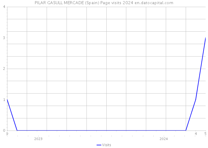 PILAR GASULL MERCADE (Spain) Page visits 2024 