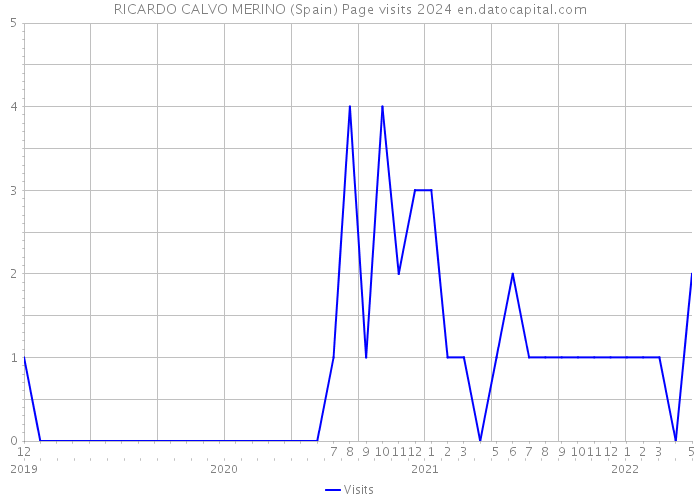 RICARDO CALVO MERINO (Spain) Page visits 2024 