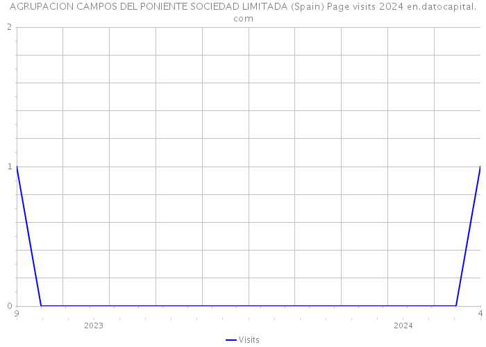 AGRUPACION CAMPOS DEL PONIENTE SOCIEDAD LIMITADA (Spain) Page visits 2024 
