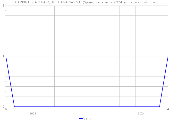 CARPINTERIA Y PARQUET CANARIAS S.L. (Spain) Page visits 2024 