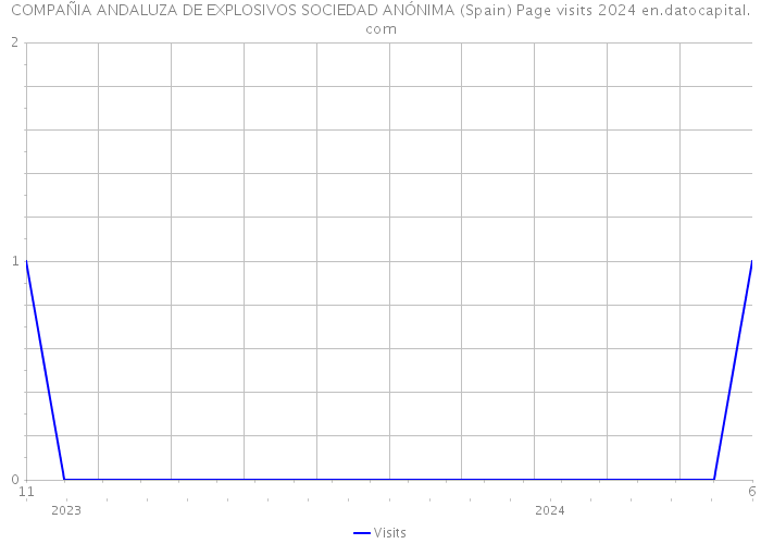 COMPAÑIA ANDALUZA DE EXPLOSIVOS SOCIEDAD ANÓNIMA (Spain) Page visits 2024 