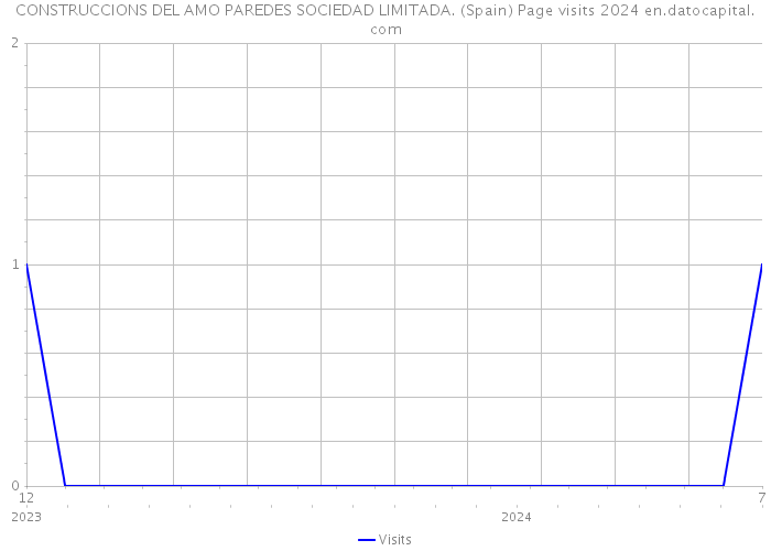 CONSTRUCCIONS DEL AMO PAREDES SOCIEDAD LIMITADA. (Spain) Page visits 2024 