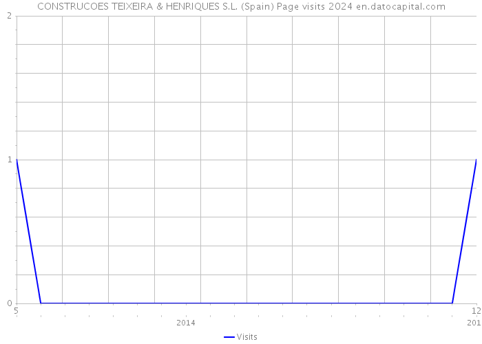 CONSTRUCOES TEIXEIRA & HENRIQUES S.L. (Spain) Page visits 2024 