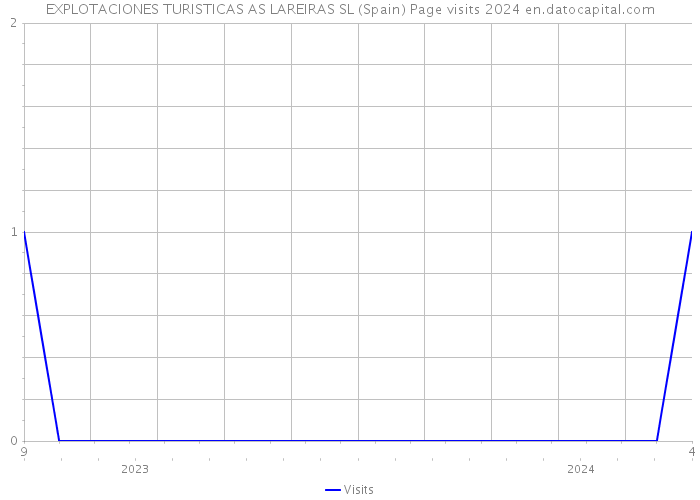 EXPLOTACIONES TURISTICAS AS LAREIRAS SL (Spain) Page visits 2024 