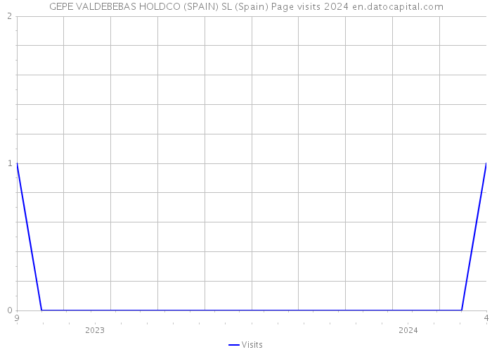 GEPE VALDEBEBAS HOLDCO (SPAIN) SL (Spain) Page visits 2024 