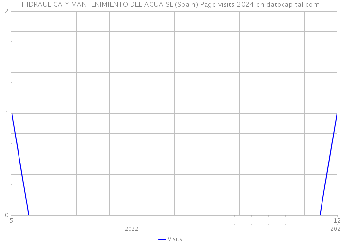 HIDRAULICA Y MANTENIMIENTO DEL AGUA SL (Spain) Page visits 2024 
