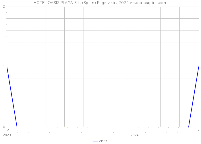 HOTEL OASIS PLAYA S.L. (Spain) Page visits 2024 