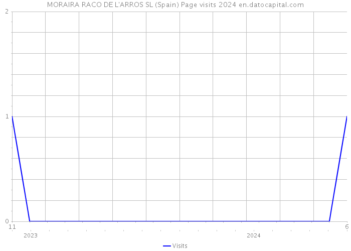 MORAIRA RACO DE L'ARROS SL (Spain) Page visits 2024 