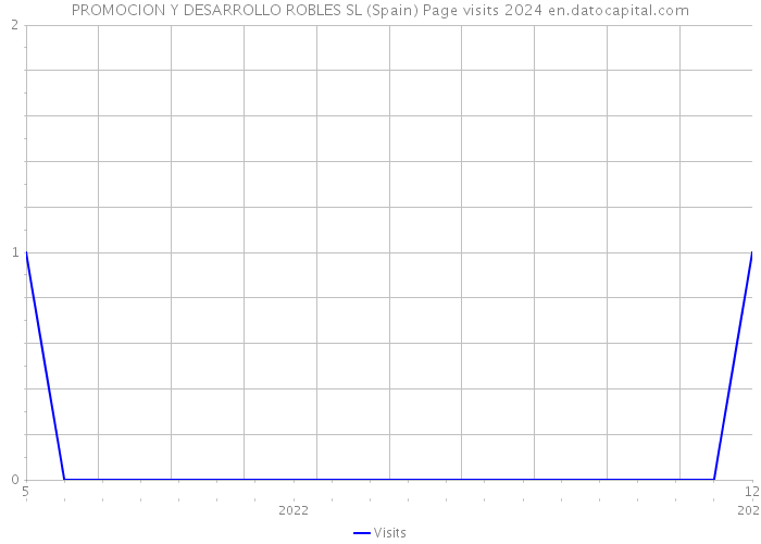 PROMOCION Y DESARROLLO ROBLES SL (Spain) Page visits 2024 