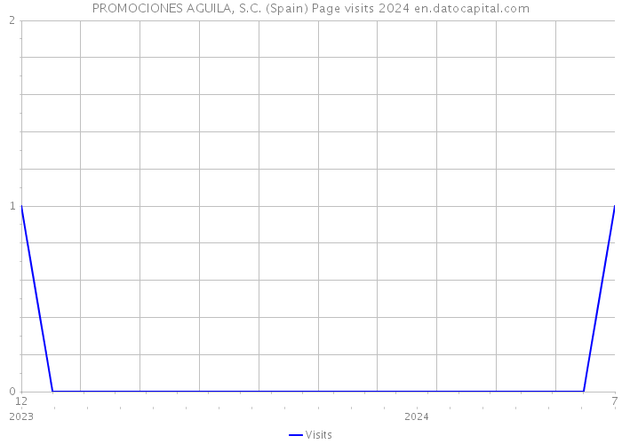 PROMOCIONES AGUILA, S.C. (Spain) Page visits 2024 