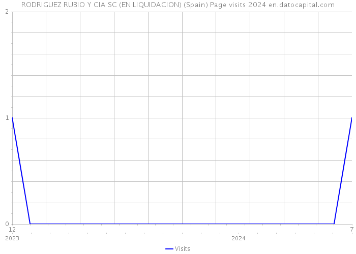 RODRIGUEZ RUBIO Y CIA SC (EN LIQUIDACION) (Spain) Page visits 2024 