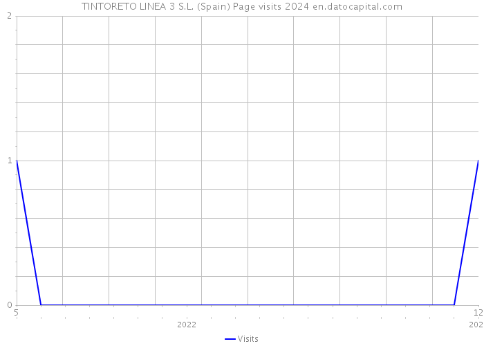 TINTORETO LINEA 3 S.L. (Spain) Page visits 2024 