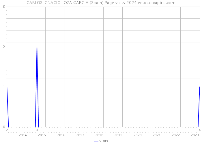 CARLOS IGNACIO LOZA GARCIA (Spain) Page visits 2024 