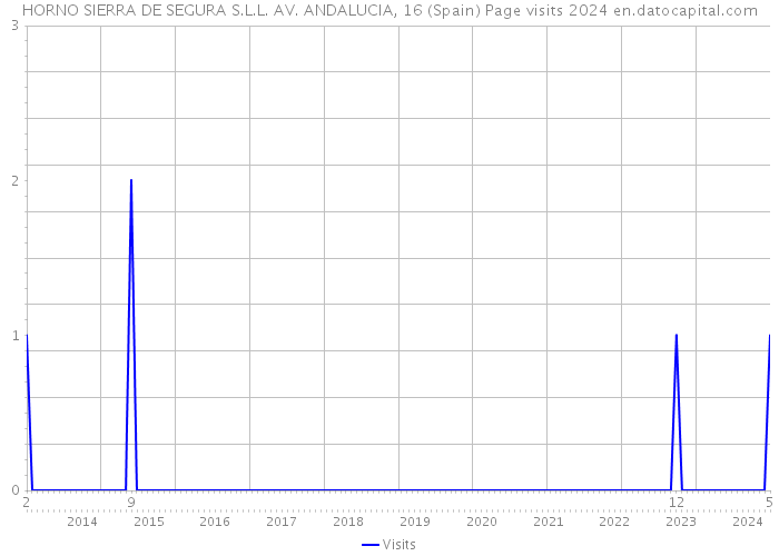 HORNO SIERRA DE SEGURA S.L.L. AV. ANDALUCIA, 16 (Spain) Page visits 2024 