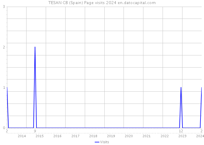 TESAN CB (Spain) Page visits 2024 