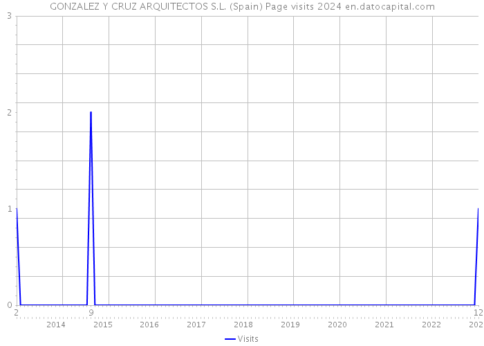 GONZALEZ Y CRUZ ARQUITECTOS S.L. (Spain) Page visits 2024 