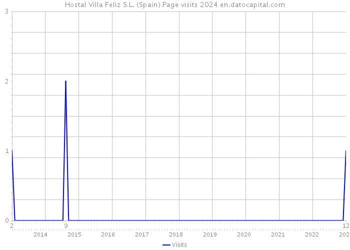 Hostal Villa Feliz S.L. (Spain) Page visits 2024 