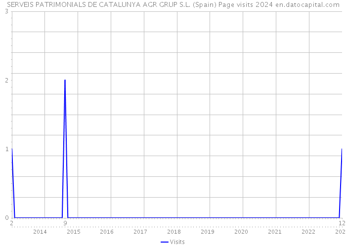 SERVEIS PATRIMONIALS DE CATALUNYA AGR GRUP S.L. (Spain) Page visits 2024 